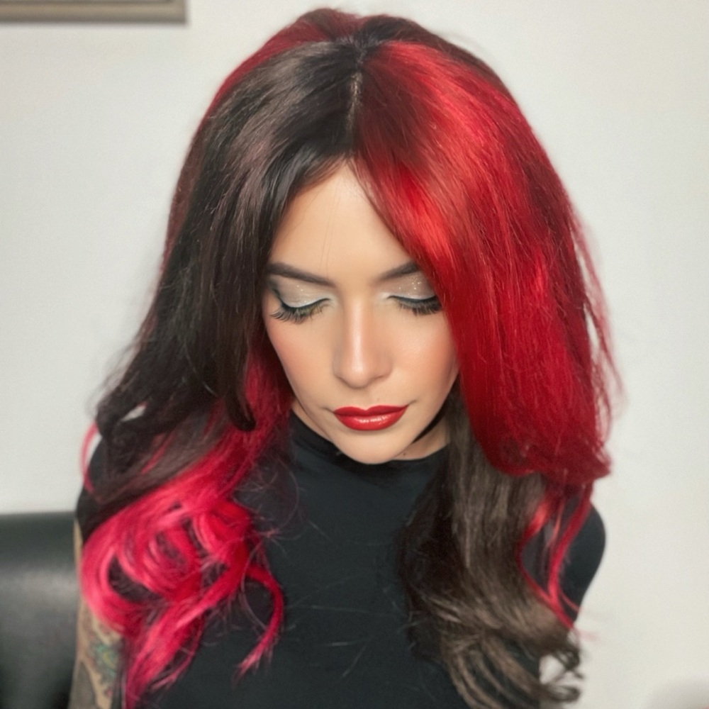 Custom 100 percent human hair wig made by hairstylist quality